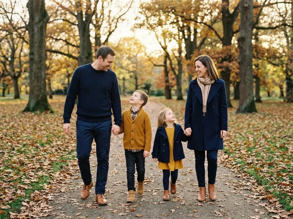 Warm Mustard and Deep Navy Coordination