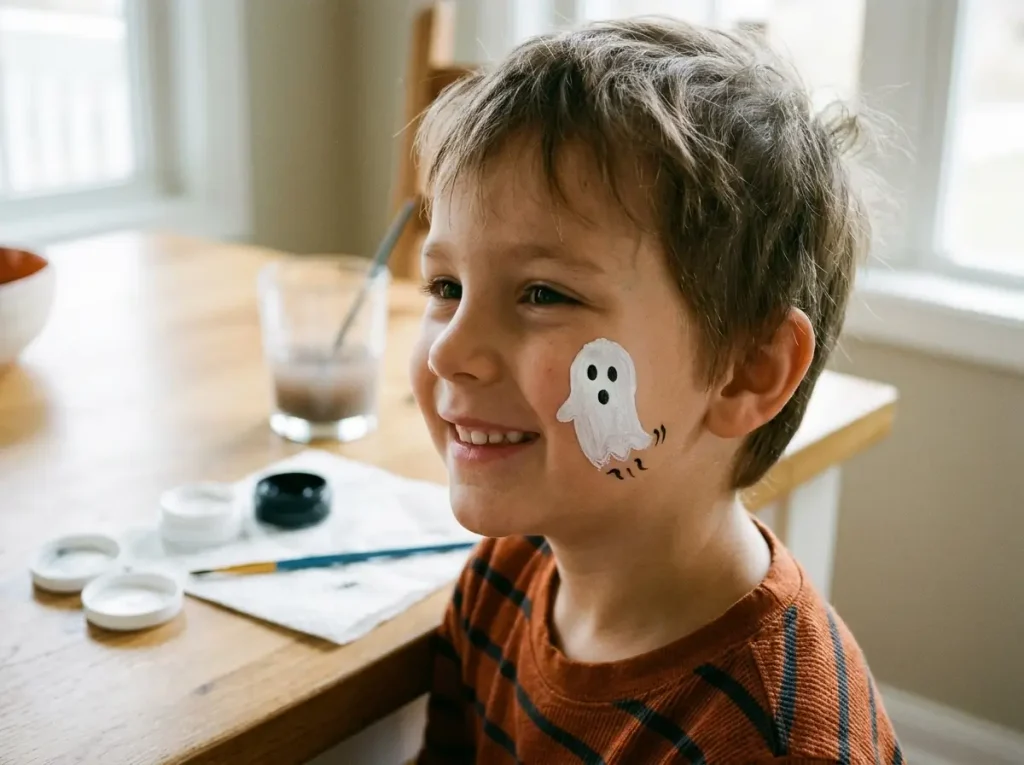 Friendly Ghost Face Paint