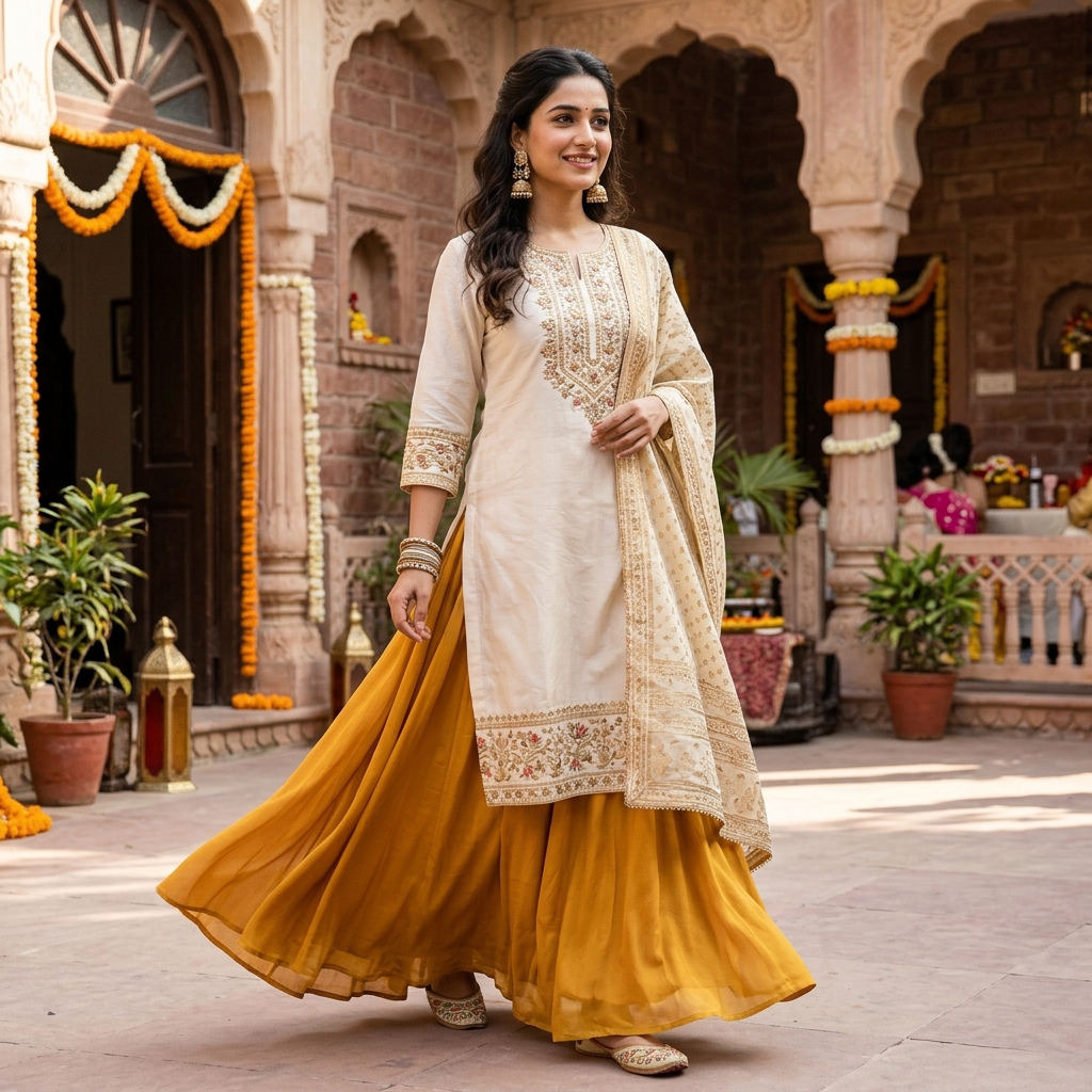 Kurta With a Long Skirt